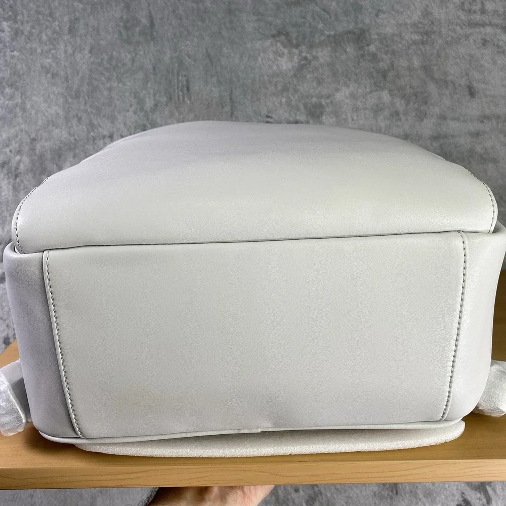 Tesla Cybertruck Elevate Backpack Grey Vegan Leather Tesla Store w/ Satin Cover‎